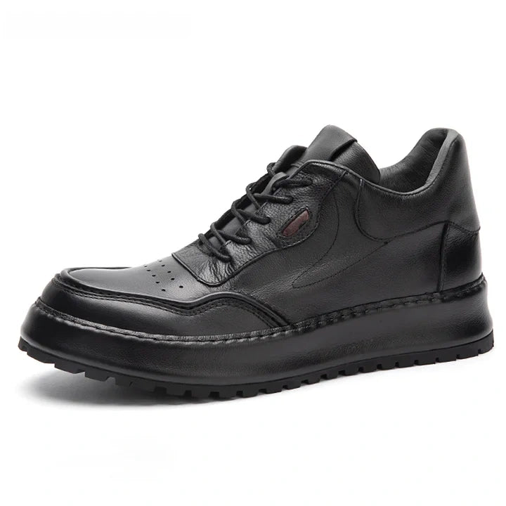 Calveto Handemade Retro British Style Trend Thick Sole Sneakers| Martin Boots