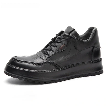 Calveto Handemade Retro British Style Trend Thick Sole Sneakers| Martin Boots