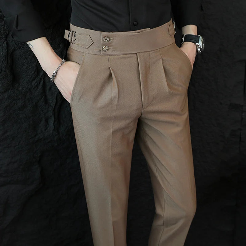 Calveto British Style Business Gentleman Suit Pants