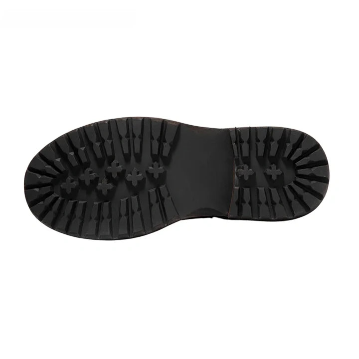 Calveto Handmade Cowhide Retro British Style Chelsea Fashion Boots