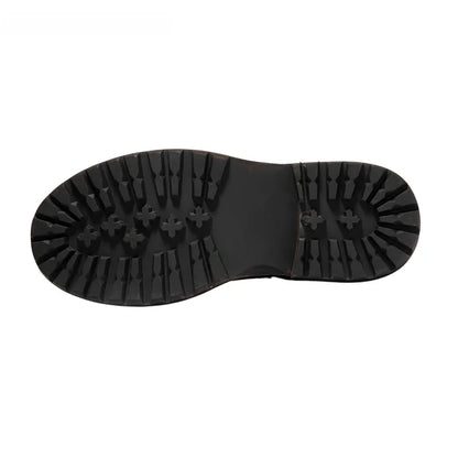 Calveto Handmade Cowhide Retro British Style Chelsea Fashion Boots