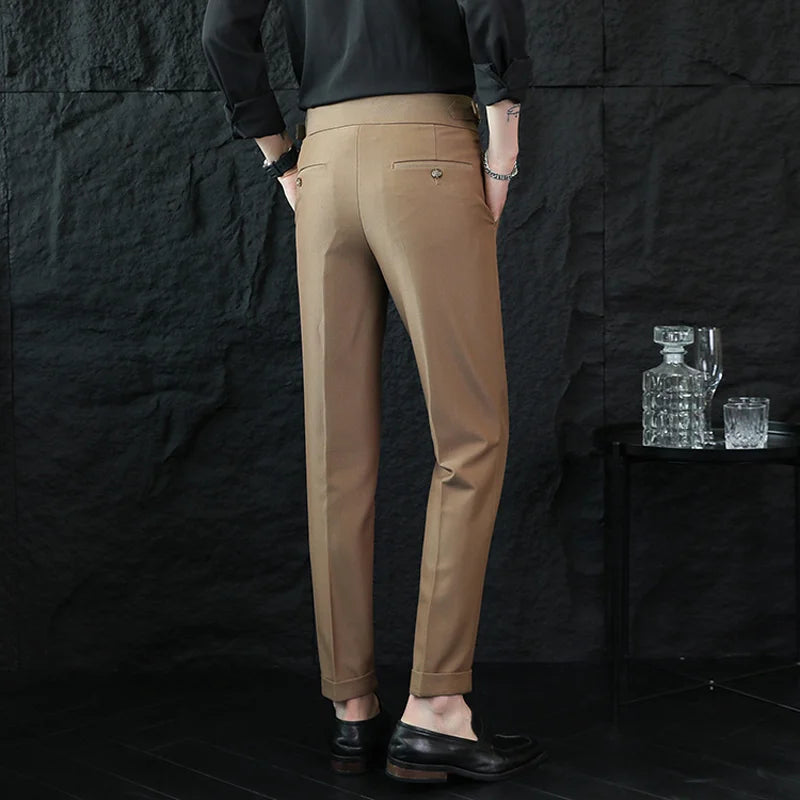 Calveto British Style Business Gentleman Suit Pants