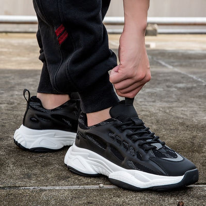 Calveto Thick Sole Trend Luxury Casual Shoes | Men's Breathable Fashion Sneakers