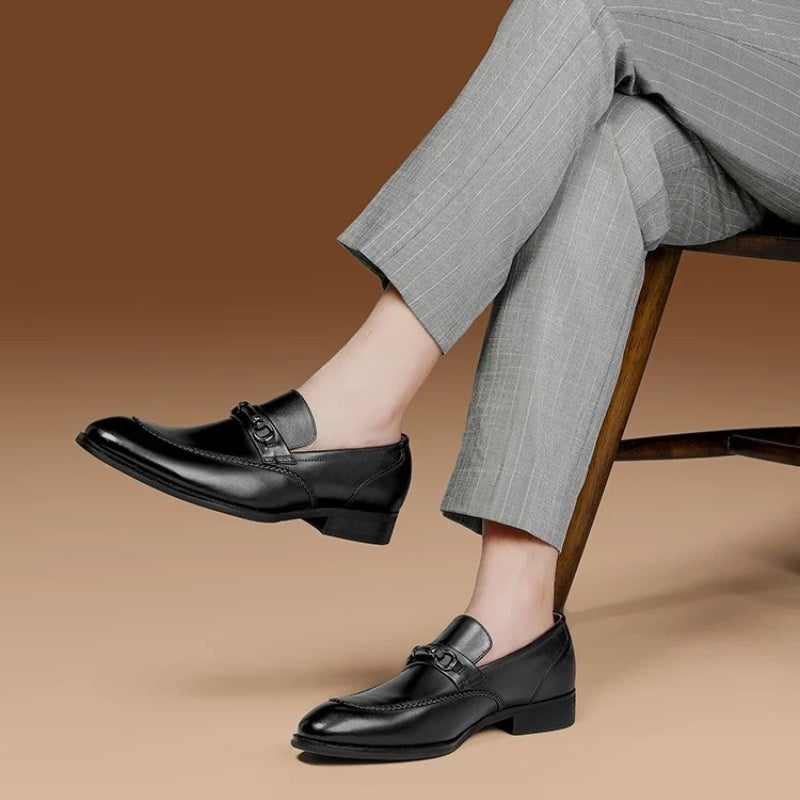 Calveto Fashion Casual Breathable Business Leather Shoes|Genuine Leather Loafer