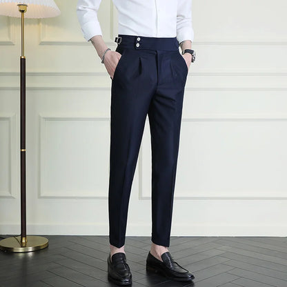 Calveto British Style Business Gentleman Suit Pants