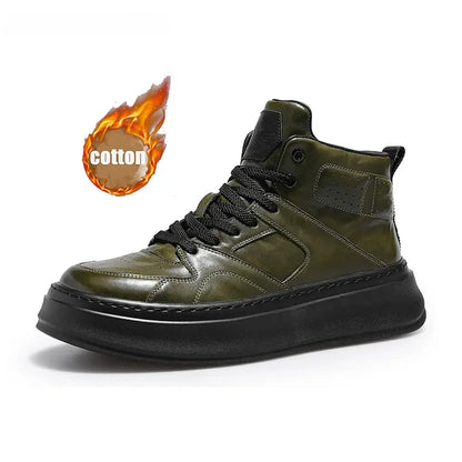 Calveto Vintage Luxury Martin High Top Casual Boots