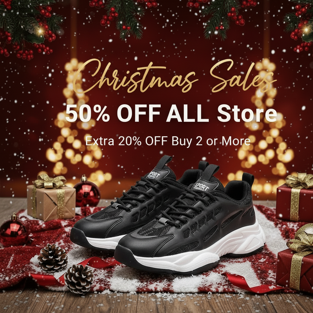 Calveto Thick Sole Trend Luxury Casual Shoes | Men's Breathable Fashion Sneakers