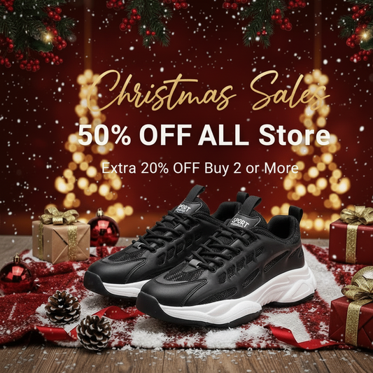 Calveto Thick Sole Trend Luxury Casual Shoes | Men's Breathable Fashion Sneakers