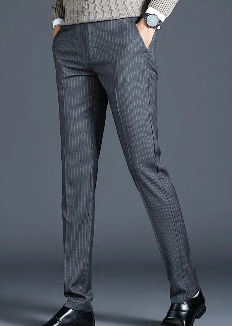 Calveto High-end Pendant Striped Dress Pants