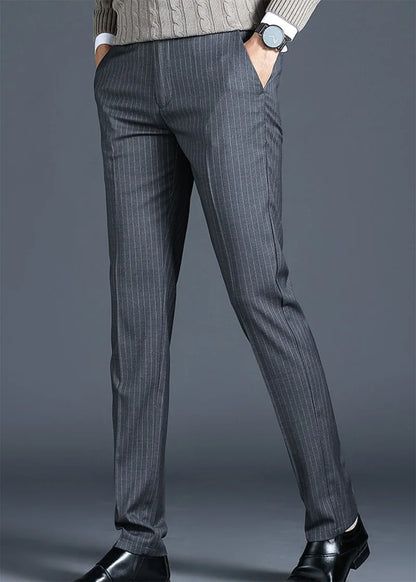 Calveto High-end Pendant Striped Dress Pants