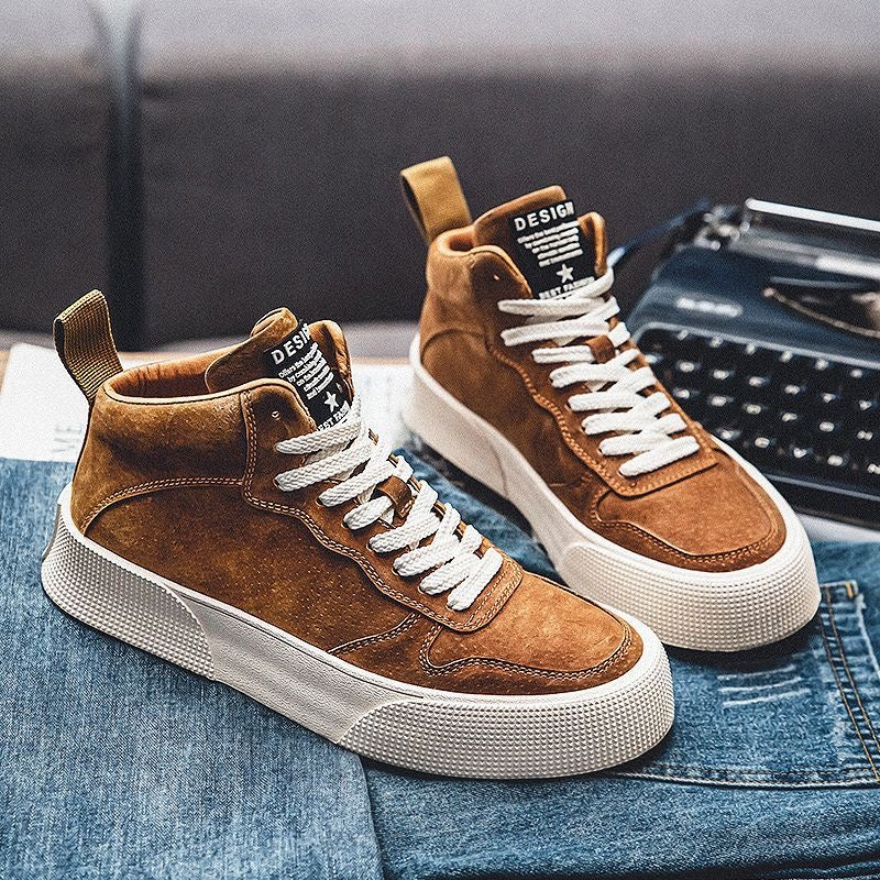 Calveto Handmade Retro Boots Fashion Casual Shoes