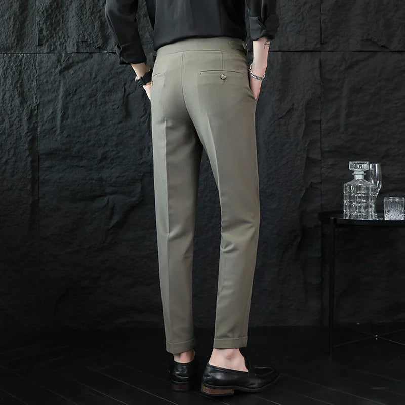 Calveto British Style Business Gentleman Suit Pants