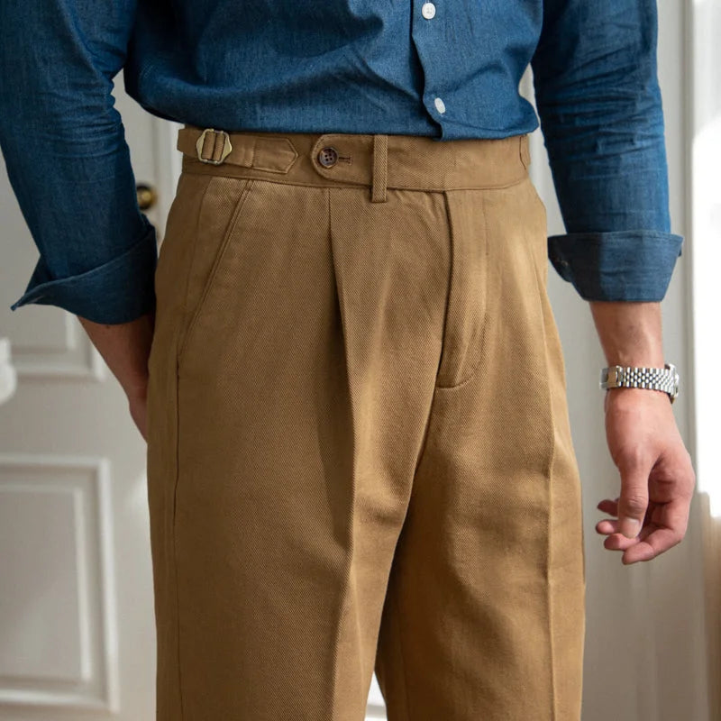 Calveto Cotton High Waist Pants