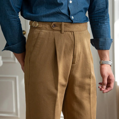 Calveto Cotton High Waist Pants