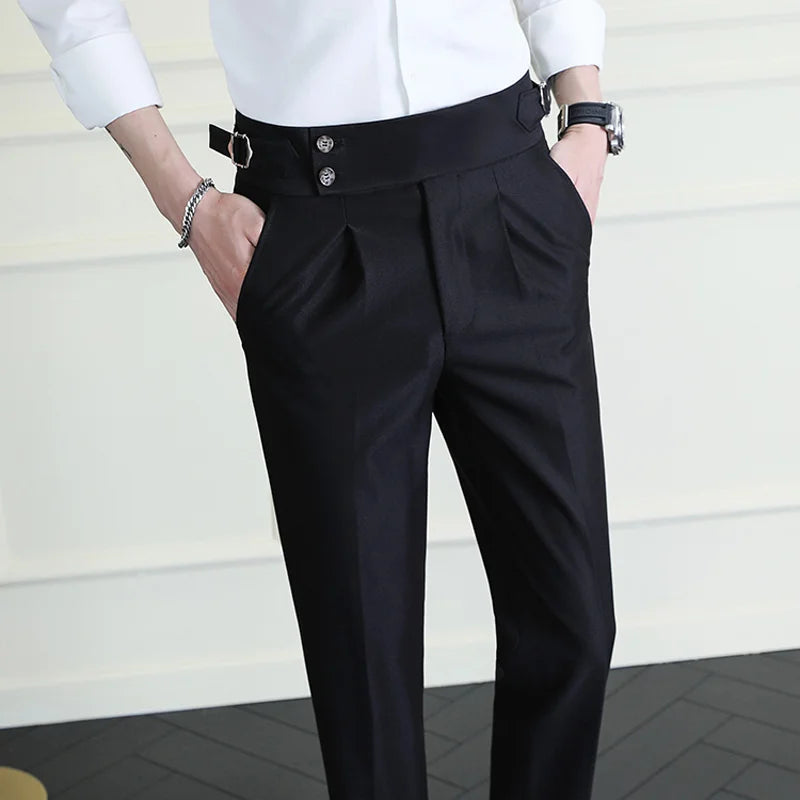 Calveto British Style Business Gentleman Suit Pants