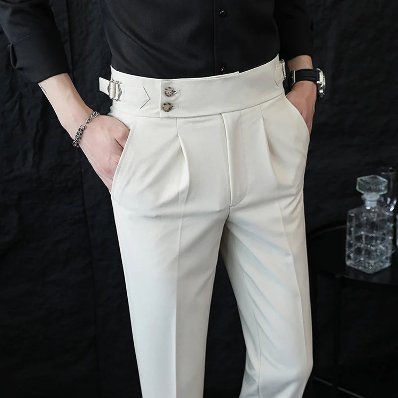 Calveto British Style Business Gentleman Suit Pants