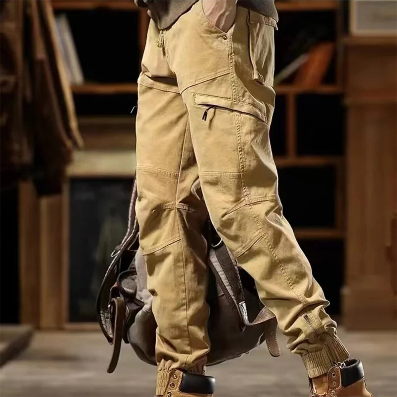 Calveto Vintage Casual Cargo Pants