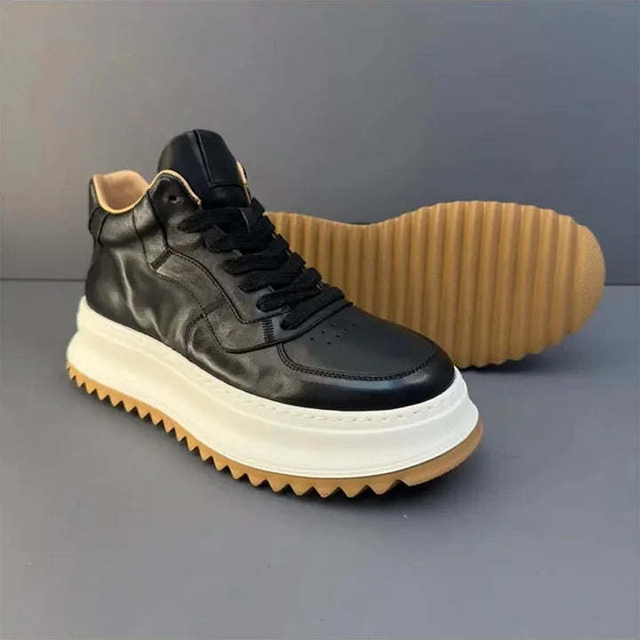 Calveto Handmade Retro Mid-top Casual Men Boots