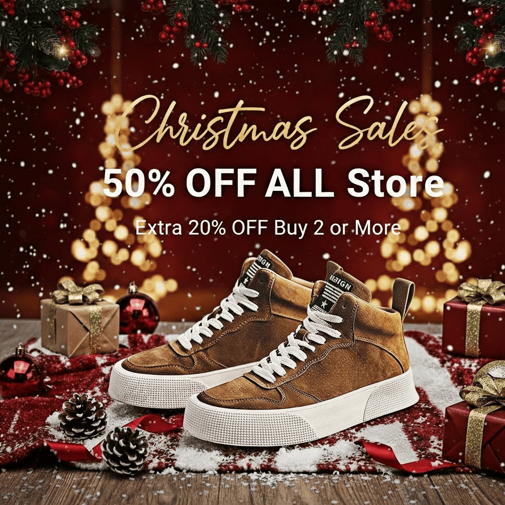 Calveto Handmade Retro Boots Fashion Casual Shoes