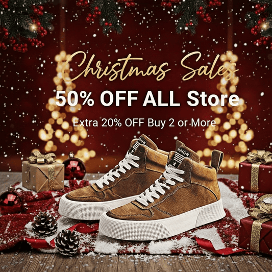 Calveto Handmade Retro Boots Fashion Casual Shoes