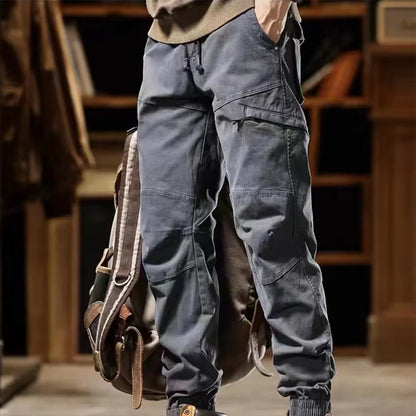 Calveto Vintage Casual Cargo Pants