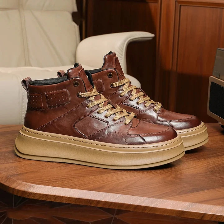 Calveto Vintage Luxury Martin High Top Casual Boots