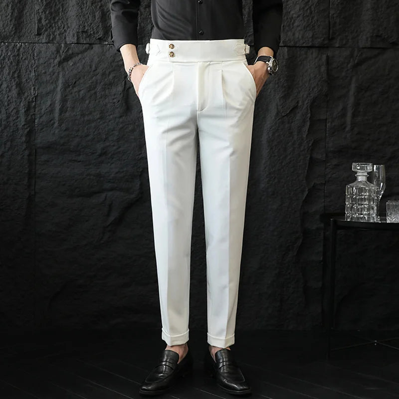Calveto British Style Business Gentleman Suit Pants