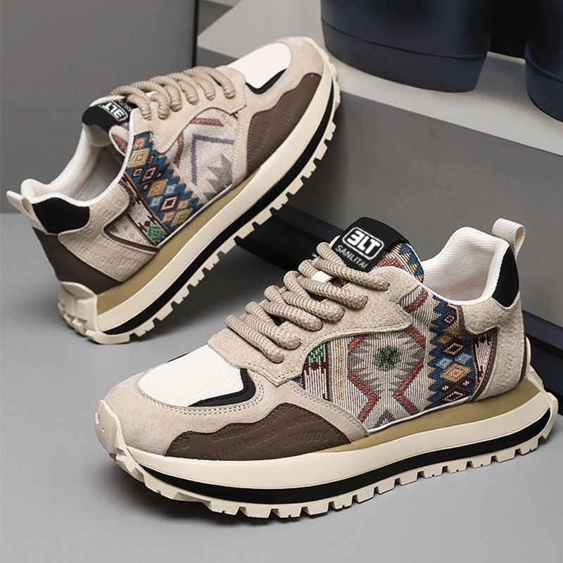 Calveto Handmade Retro Casual Chunky Sneakers | Comfy Versatile Shoes