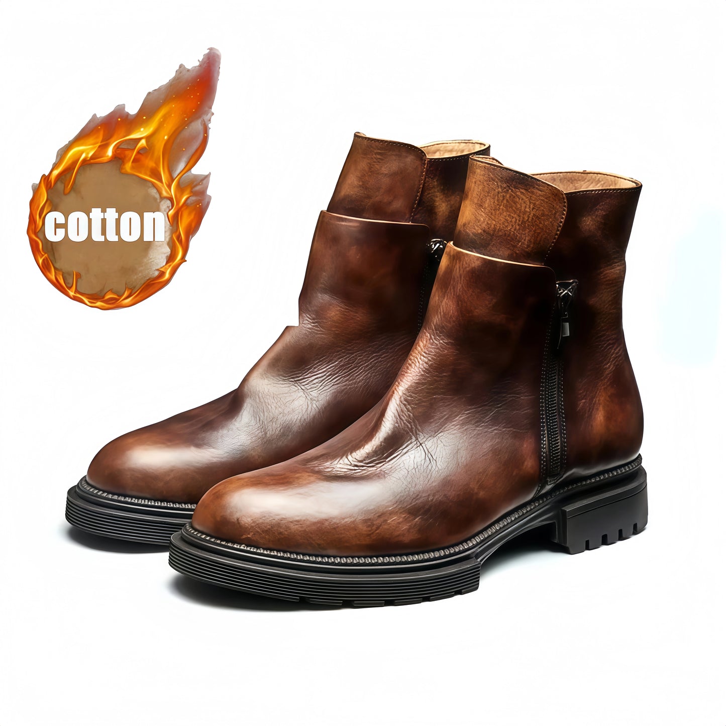 Calveto Chelsea Boots British Retro Martin Boots