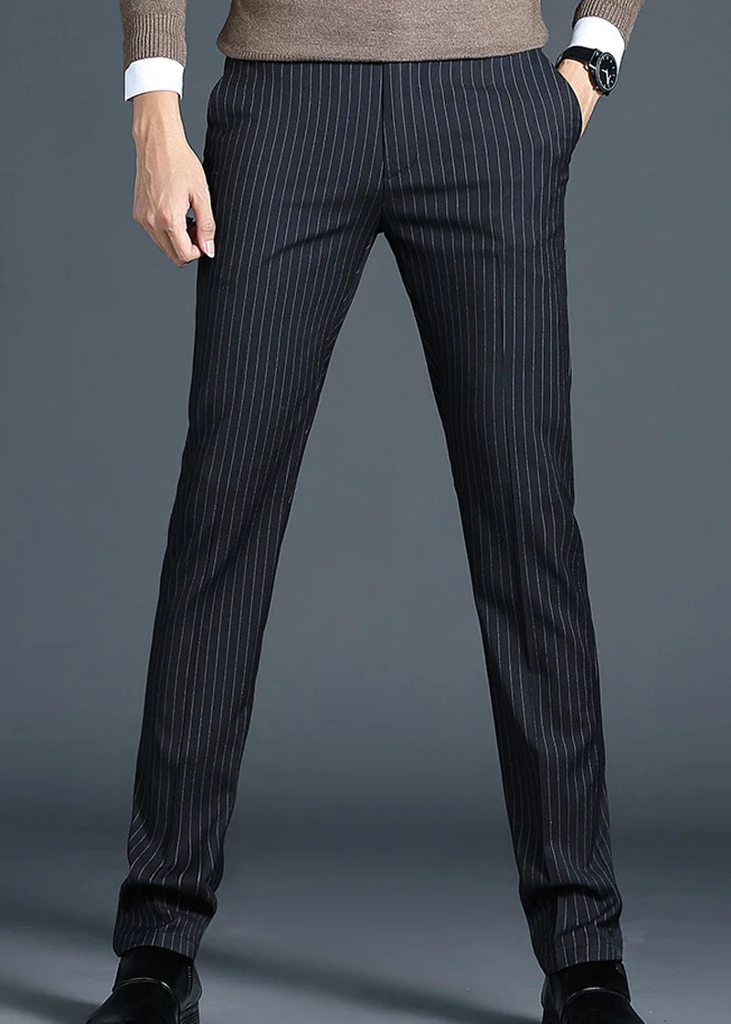 Calveto High-end Pendant Striped Dress Pants