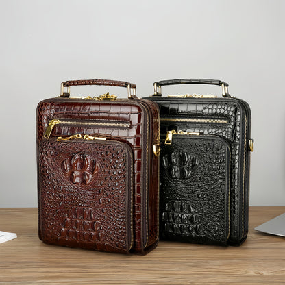 New Fashion Crocodile Pattern Handbag Casual Business Bag
