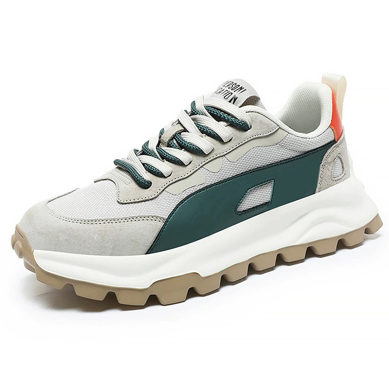 Calveto™ All-Day Comfort TrailRunner Chunky Sneakers | Breathable Mesh & Suede