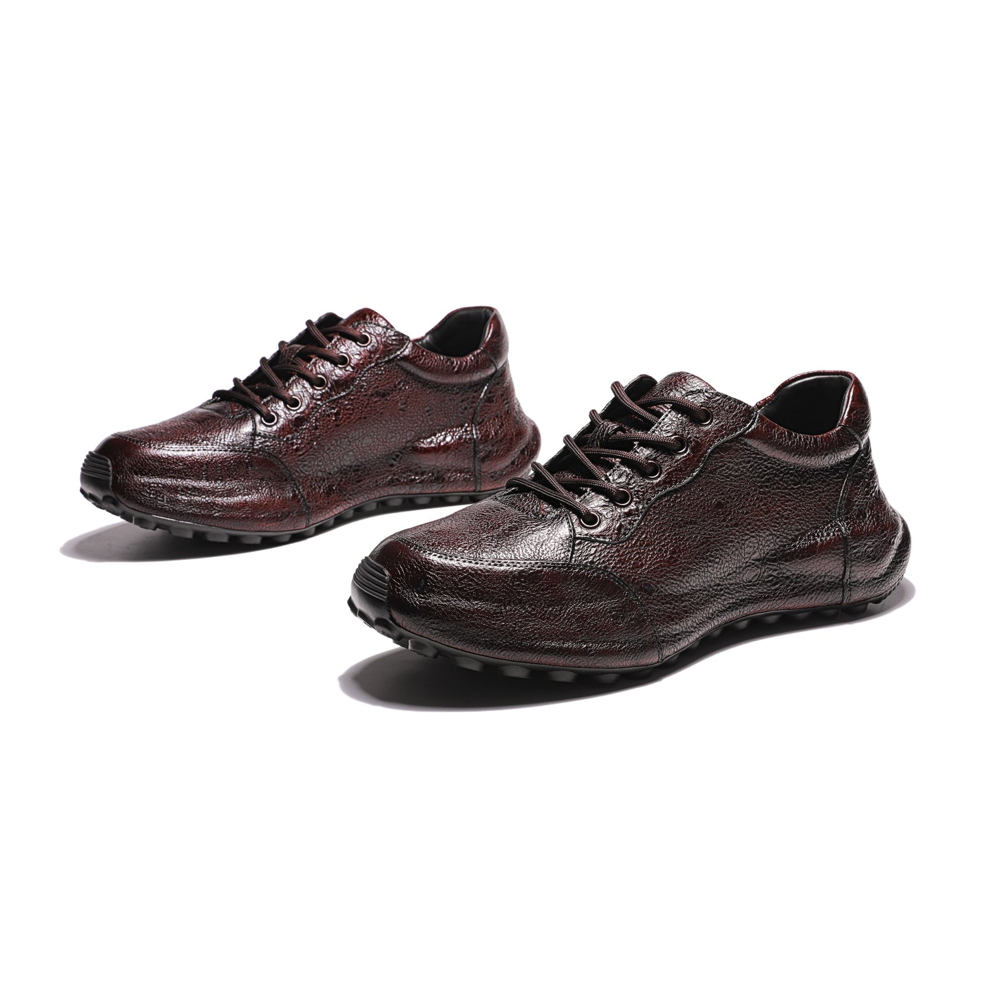 Crafton Heritage - Men's Genuine Wild Cowhide Breathable Soft Sole Stylish Business Retro Casual Jogging Shoes