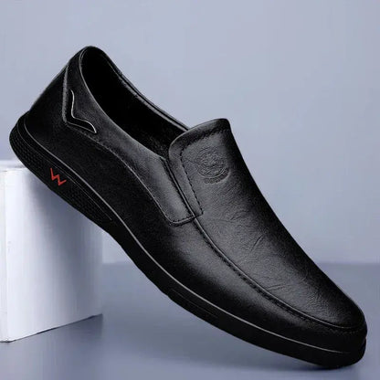 Business casual leather shoes loafers