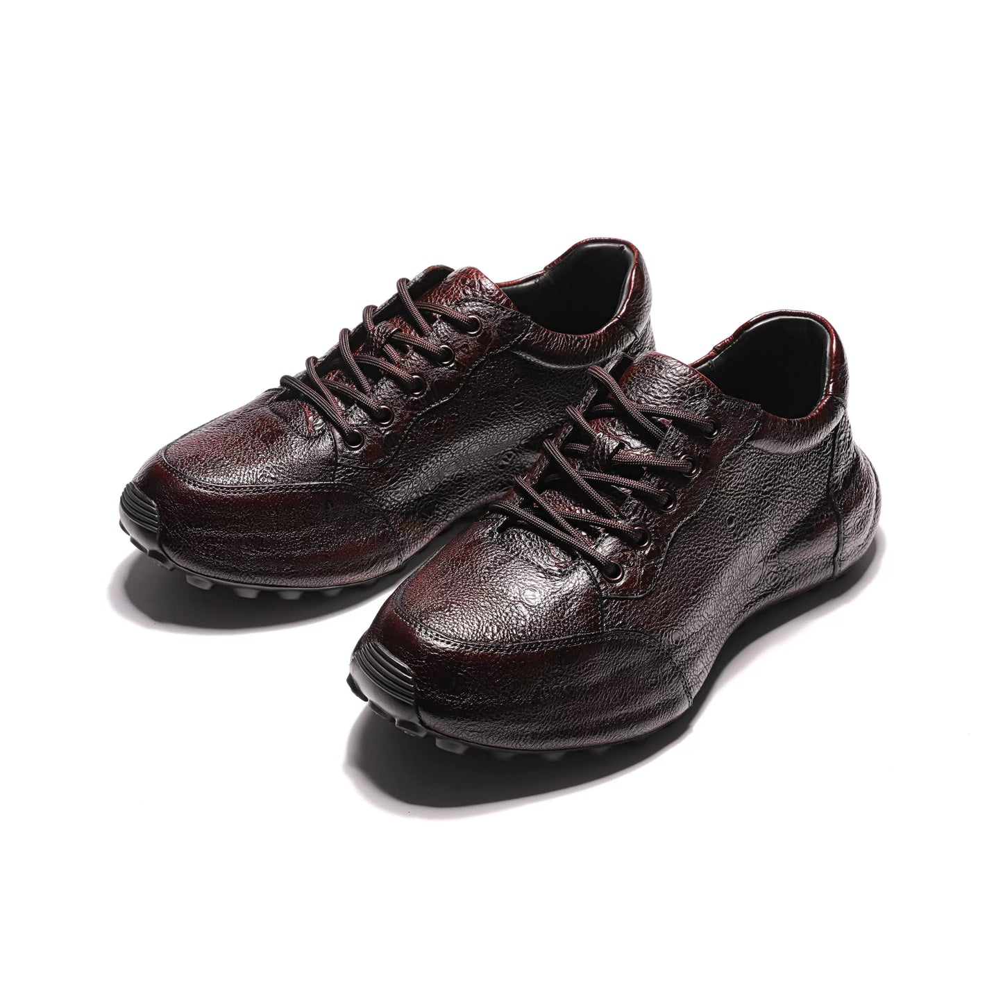 Crafton Heritage - Men's Genuine Wild Cowhide Breathable Soft Sole Stylish Business Retro Casual Jogging Shoes