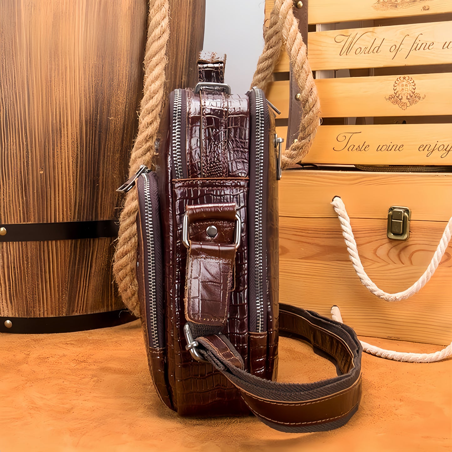 Men's vintage shoulder crossbody bag