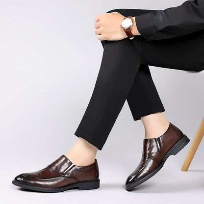 New men's British business casual leather shoes pointed loafers