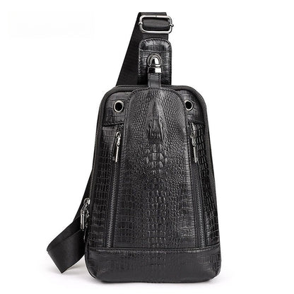 Men's vintage genuine leather shoulder crossbody bag