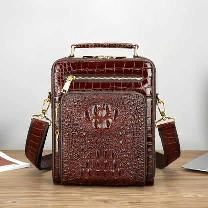 New Fashion Crocodile Pattern Handbag Casual Business Bag
