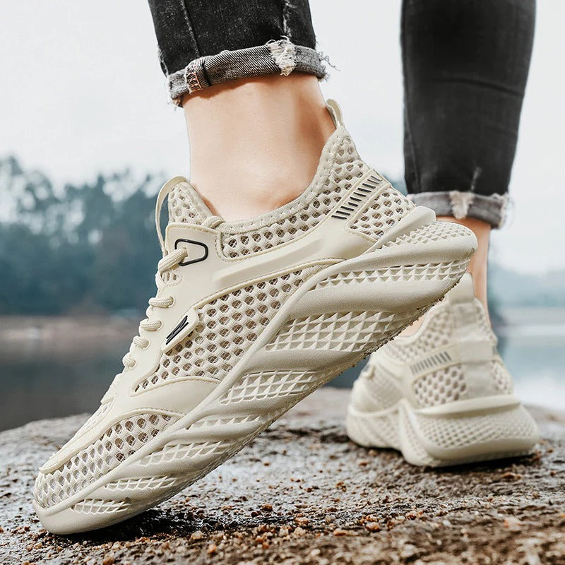 Summer 2025 New Hollow-Out Soft-Sole Casual Shoes | Premium Breathable Mesh