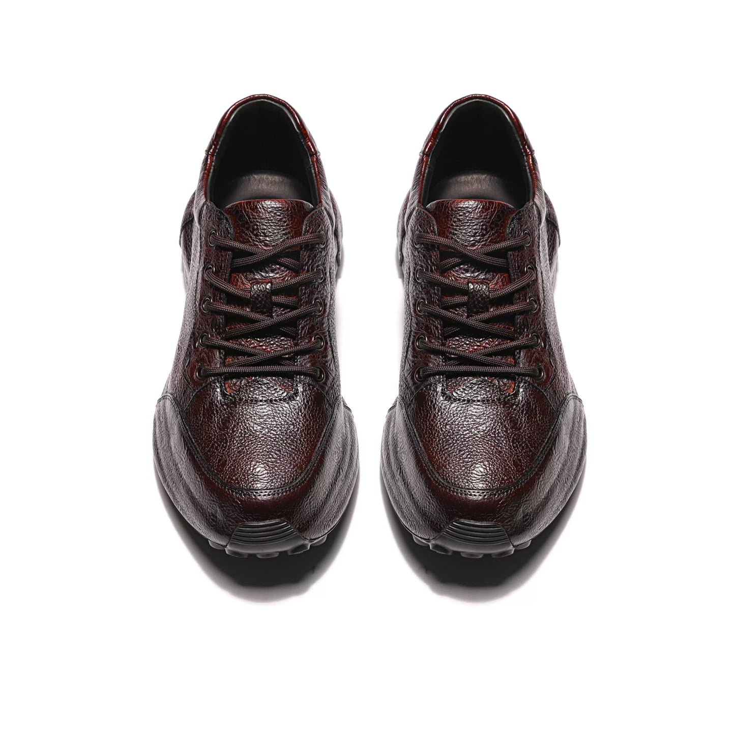 Crafton Heritage - Men's Genuine Wild Cowhide Breathable Soft Sole Stylish Business Retro Casual Jogging Shoes