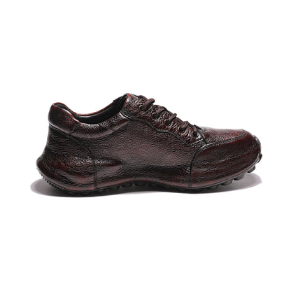 Crafton Heritage - Men's Genuine Wild Cowhide Breathable Soft Sole Stylish Business Retro Casual Jogging Shoes
