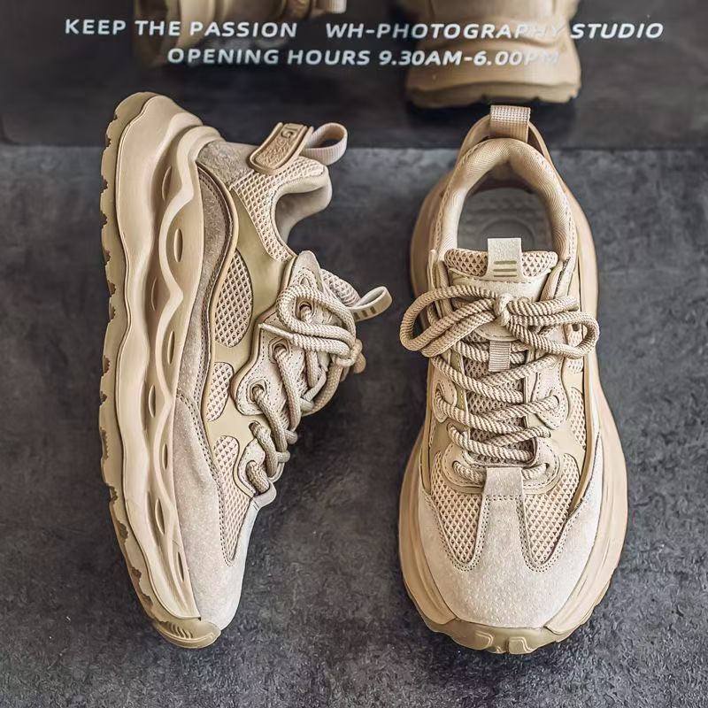 Calveto Handmade Retro Chunky Sneakers|Casual Jogging Shoes