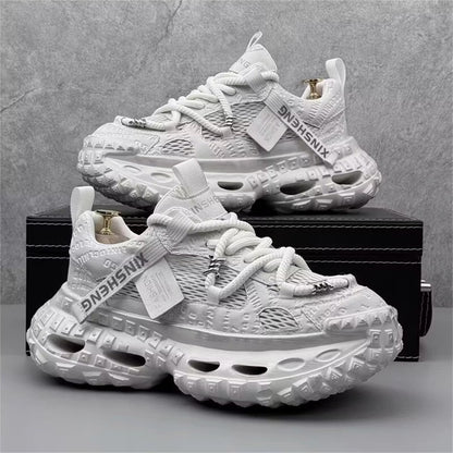 Calveto™ Deconstructed Layered Chunky Sneakers – Vintage Wash