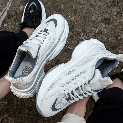 Calveto Thick Sole Trend Luxury Casual Shoes | Men's Breathable Fashion Sneakers