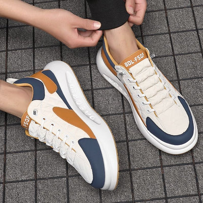 Calveto Retro Casual Sneakers for Sports | Breathable Hollow-out Design