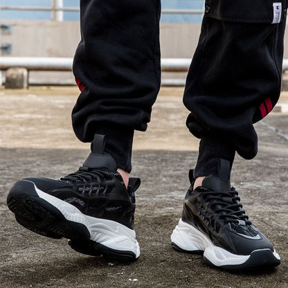 Calveto Thick Sole Trend Luxury Casual Shoes | Men's Breathable Fashion Sneakers