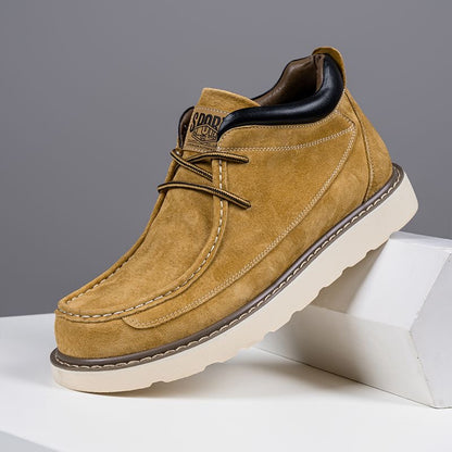 Calveto Handemade Retro British Style Trend Casual Leather Boots | Martin Boots