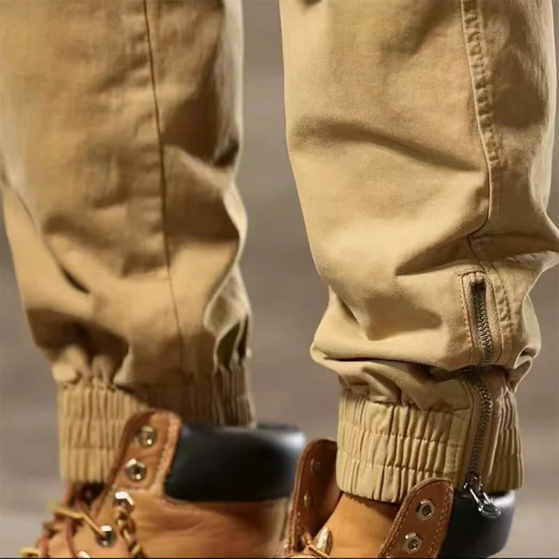 Calveto Vintage Casual Cargo Pants