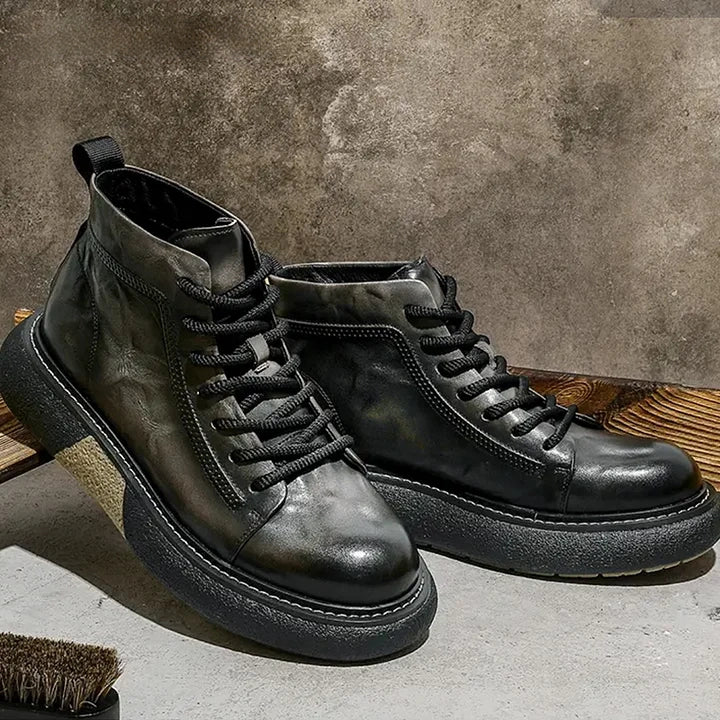 Calveto Leather Martin Thermal Fashion Luxury Men's Boots